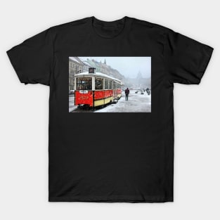 Out in the cold of Wenceslas square T-Shirt